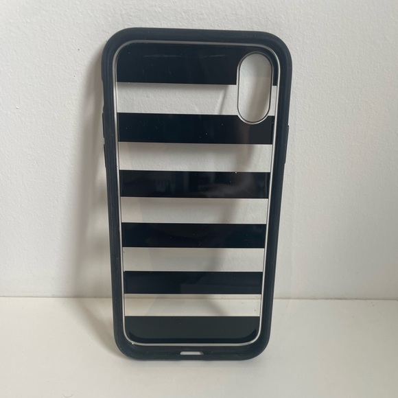 Bondir iPhone XR Clear + Black Striped Phone Case - New Unused - Picture 4 of 4